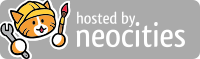 An image of a cat holding a wrench & paintbrush, wearing a construction hat. Text next to them reads 'hosted by neocities'